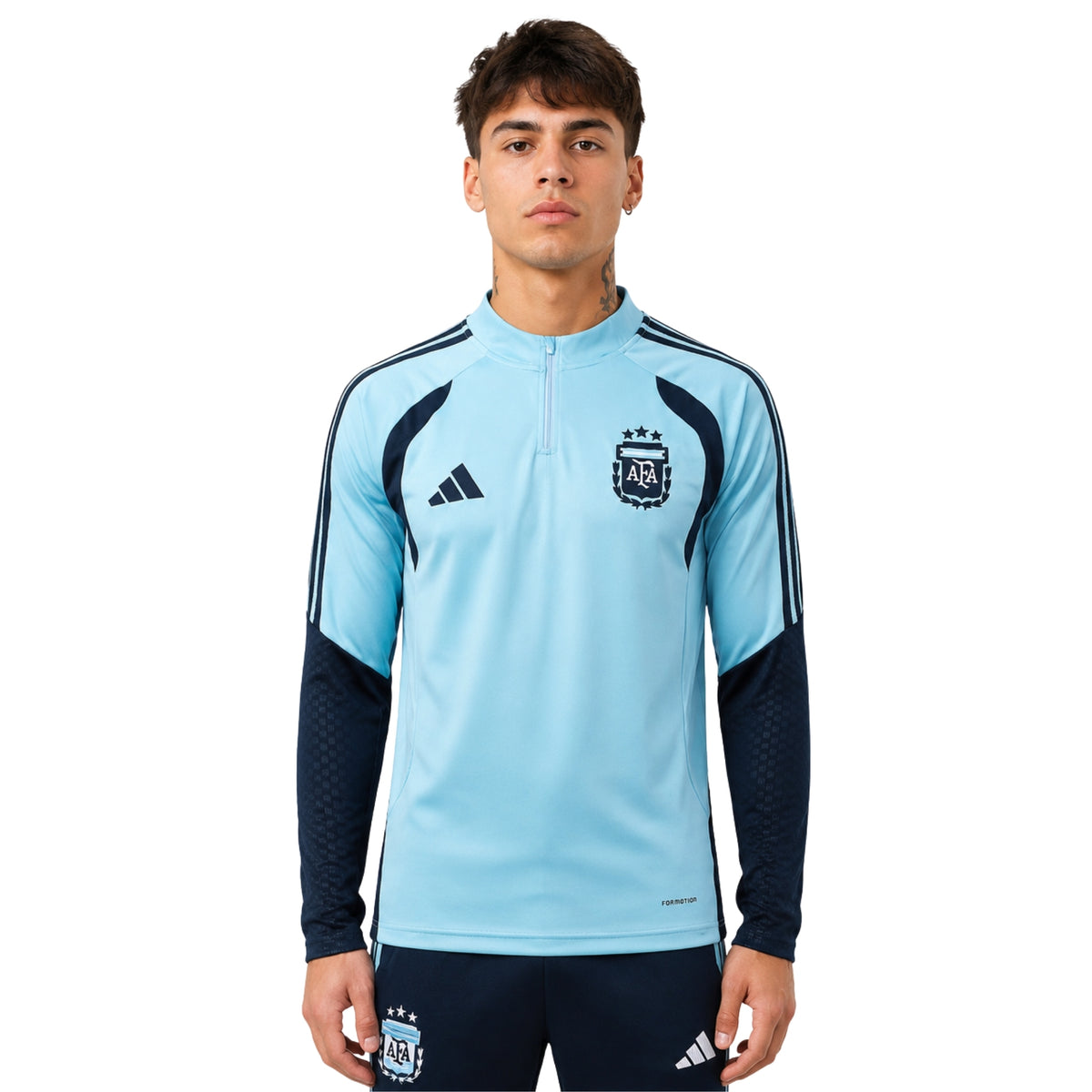 Argentine 26/27 - Survêtement - 1/2 Zip - Bleu Clair et Bleu Marine