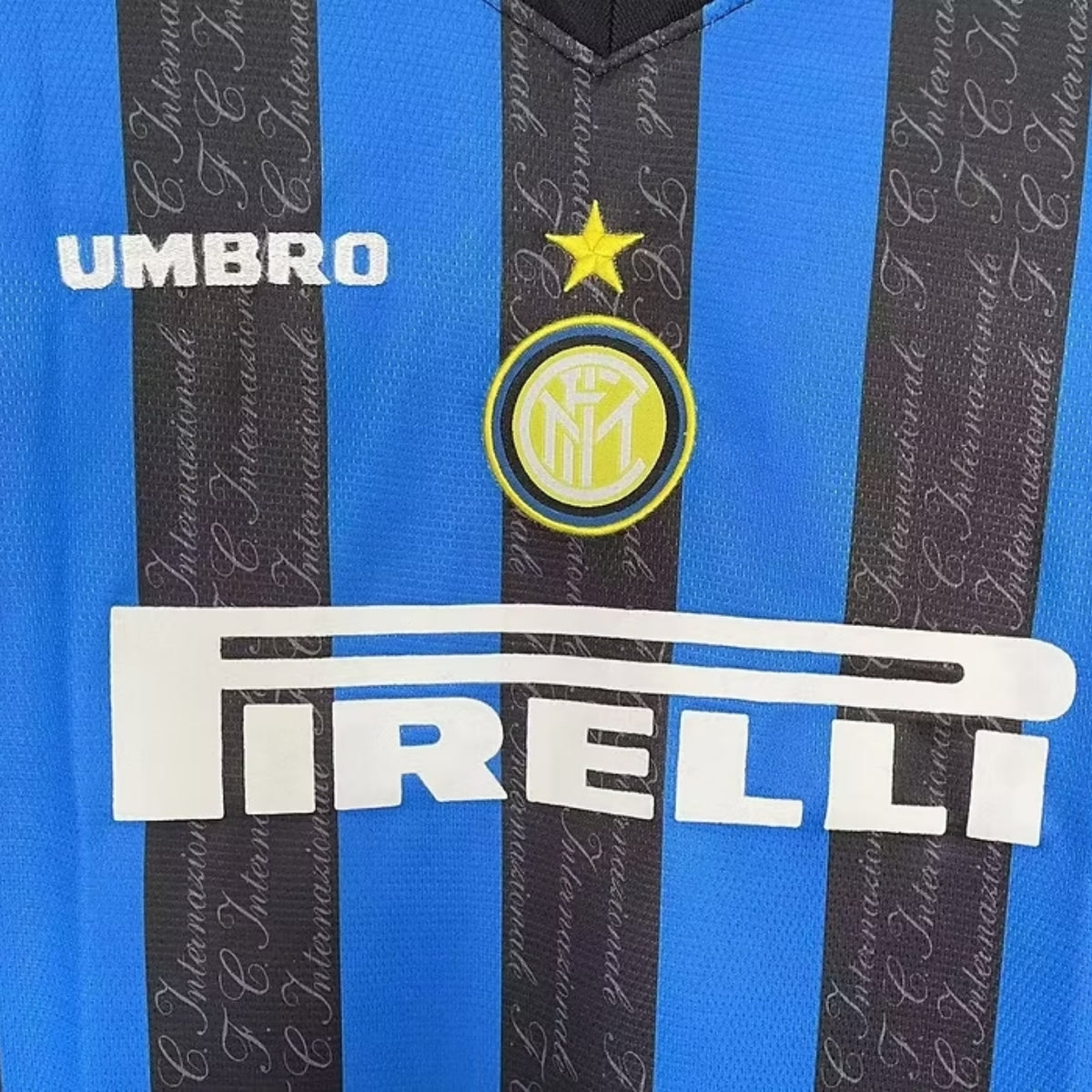 Inter Milan Domicile 97/98 - Manches Longues - Détail