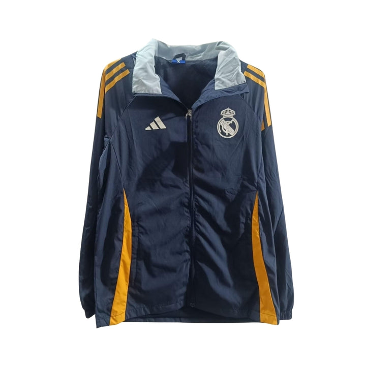 Coupe-Vent - Real Madrid 25/26 - Bleu Marine et Jaune