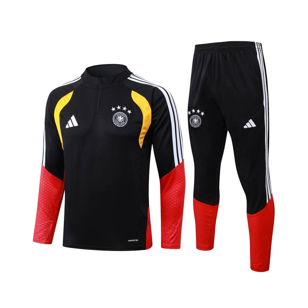 Allemagne 26/27 - Survêtement - 1/2 Zip - Noir, Jaune et Rouge