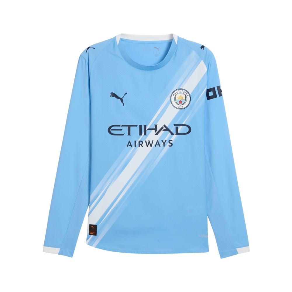 Manchester City Domicile 25/26 - Manches Longues - Vue de face
