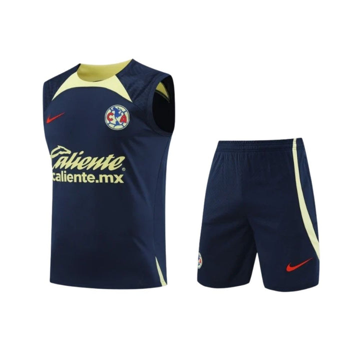 Équipement de Entraînement - Club América 24/25 - Manches Cava - Bleu Marine