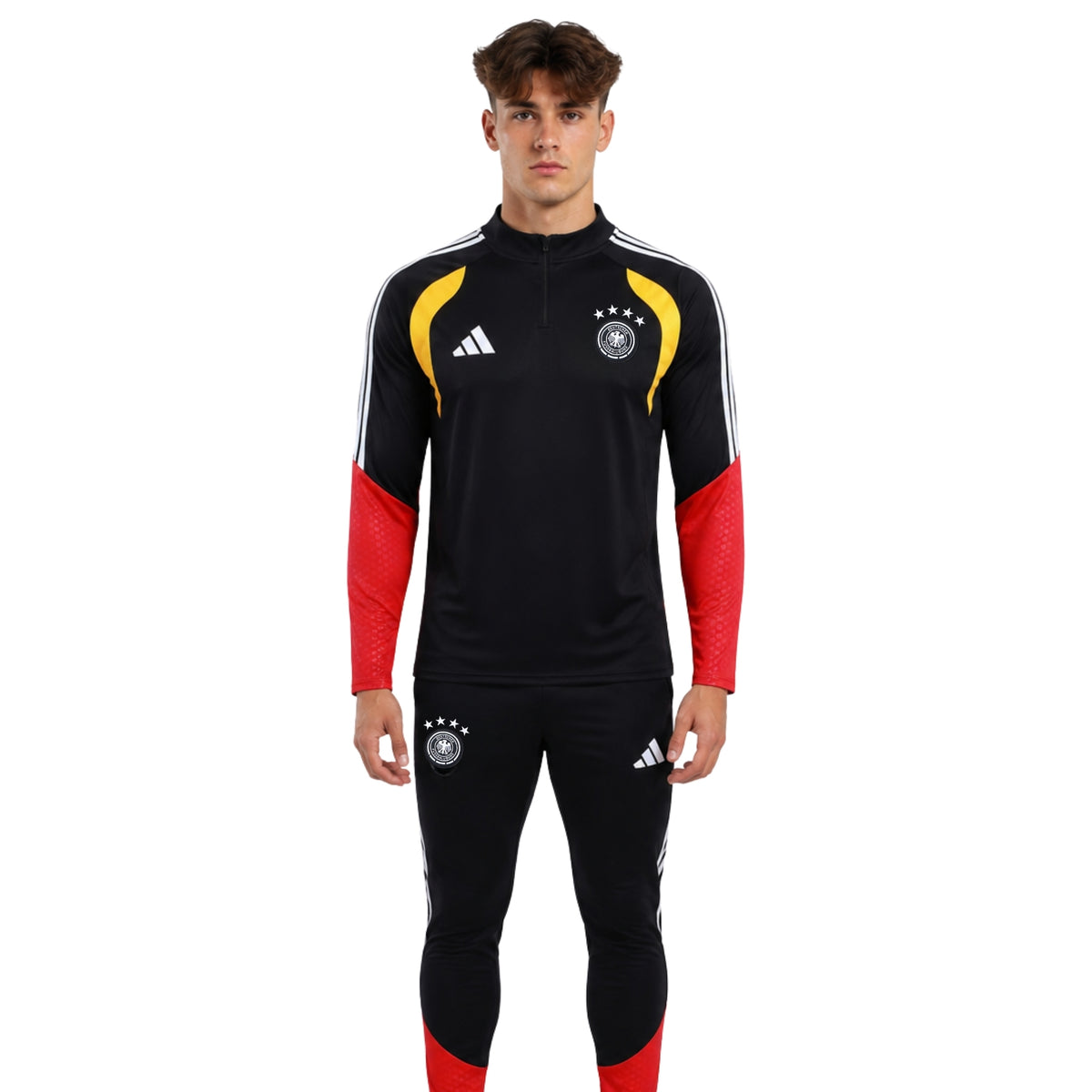 Allemagne 26/27 - Survêtement - 1/2 Zip - Noir, Jaune et Rouge