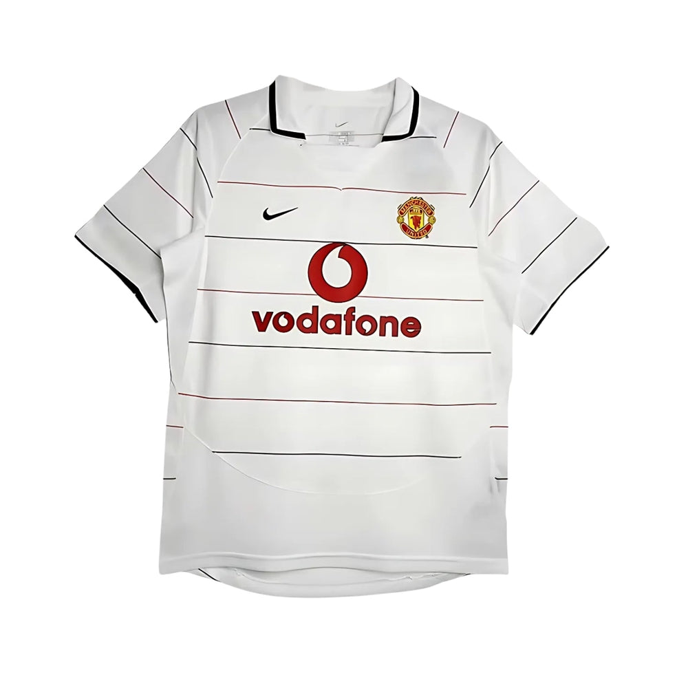Manchester United Troisième 03/04 - Blanc Vodafone