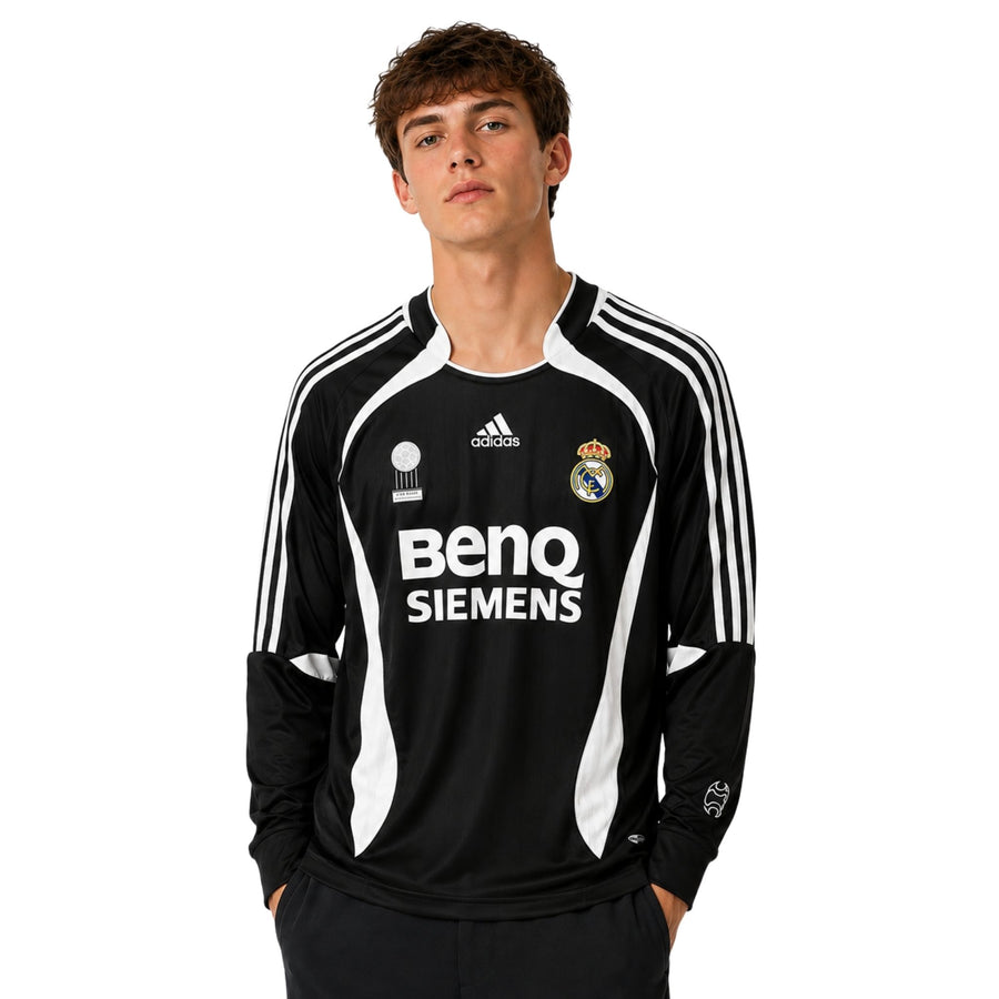 Real Madrid Away 06/07 - Long Sleeve - Black