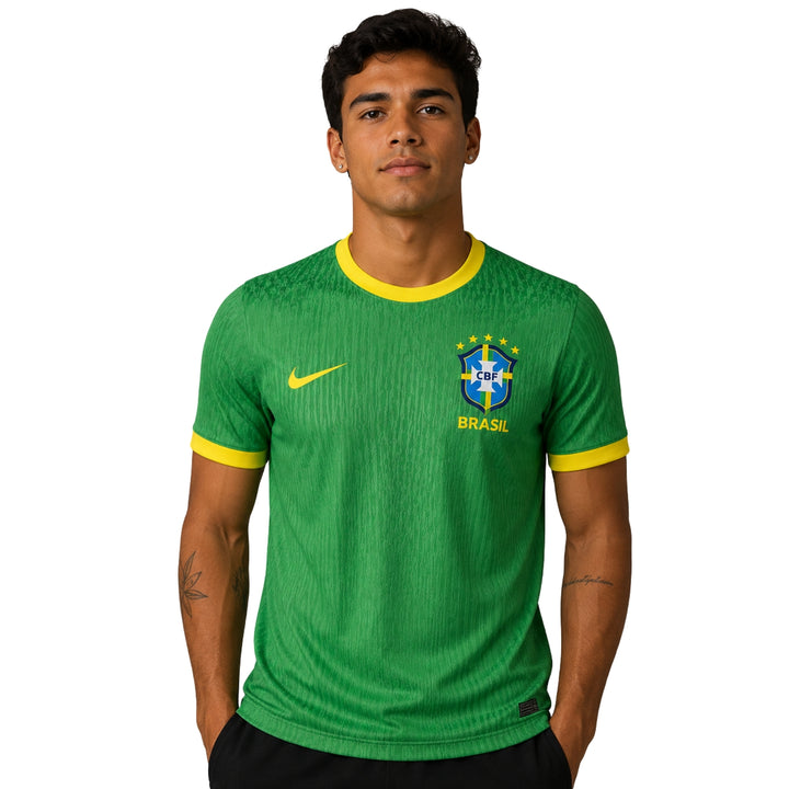 Brésil Édition Spéciale 26/27 - Coupe du Monde 2026 - Version Joueur - Vert et Jaune
