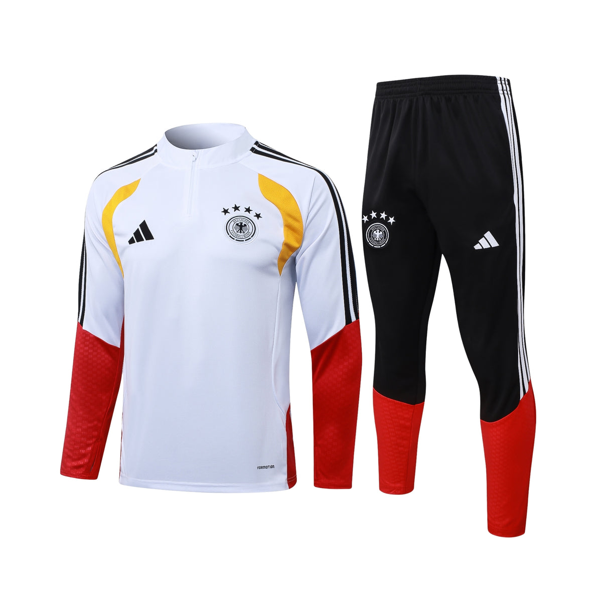 Allemagne 26/27 - Survêtement - 1/2 Zip - Blanc, Noir et Rouge