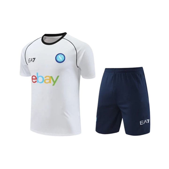 Training Kit - Napoli 24/25 - White and Navy Blue