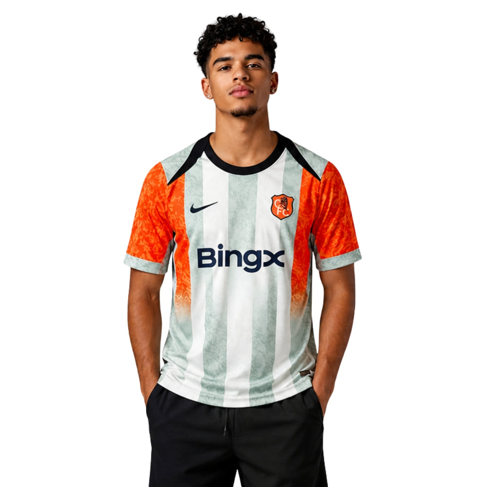 Chelsea Avant-Match 25/26 - Blanc et Orange