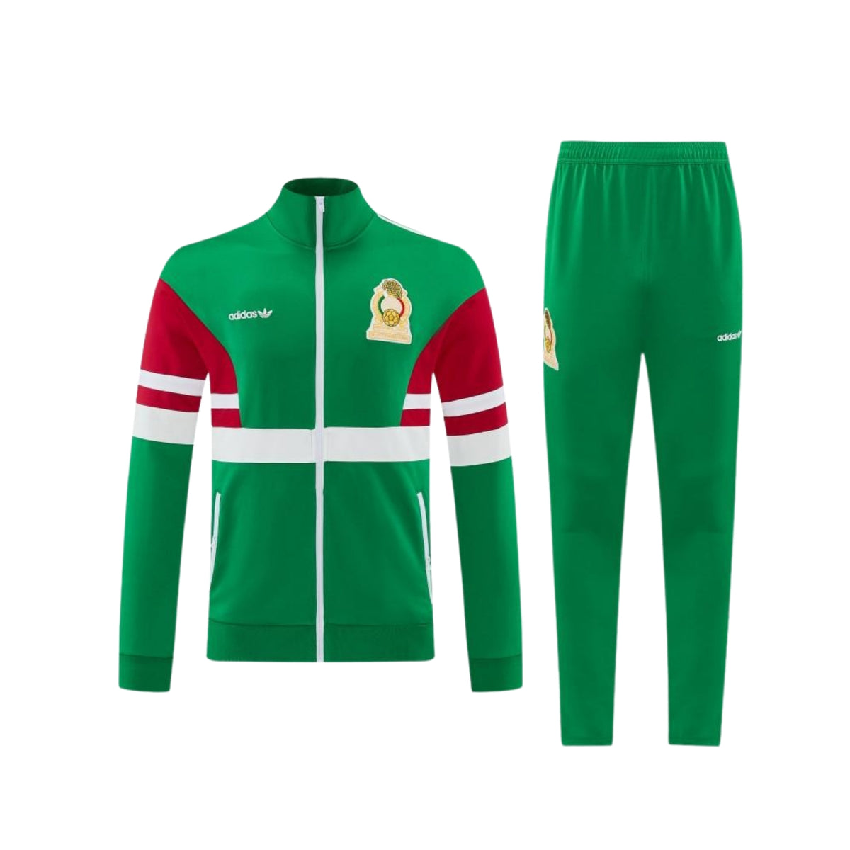 Mexico 26/27 - Tracksuit - Full Zip - Green and Red