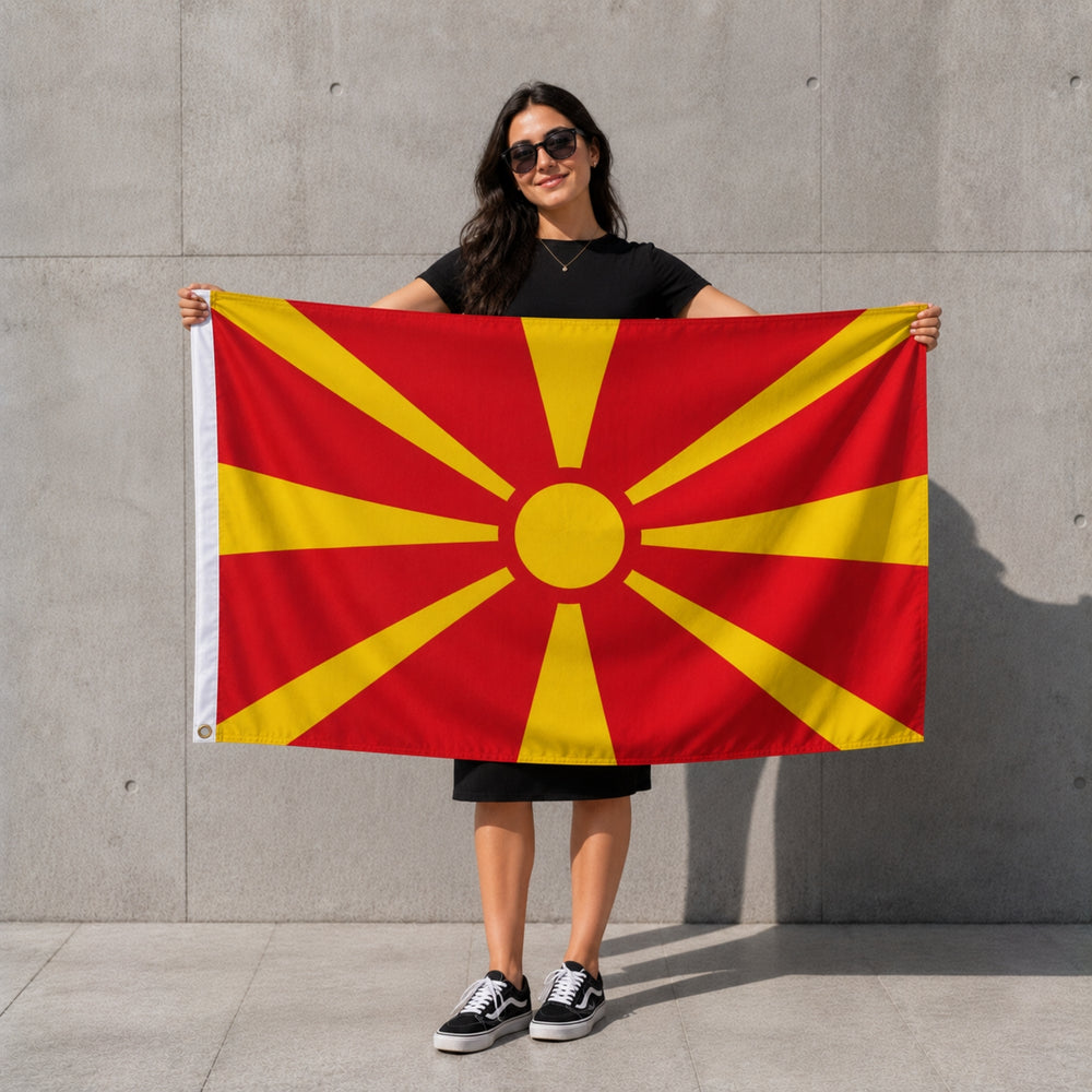 Bandera - Macedonia del Norte