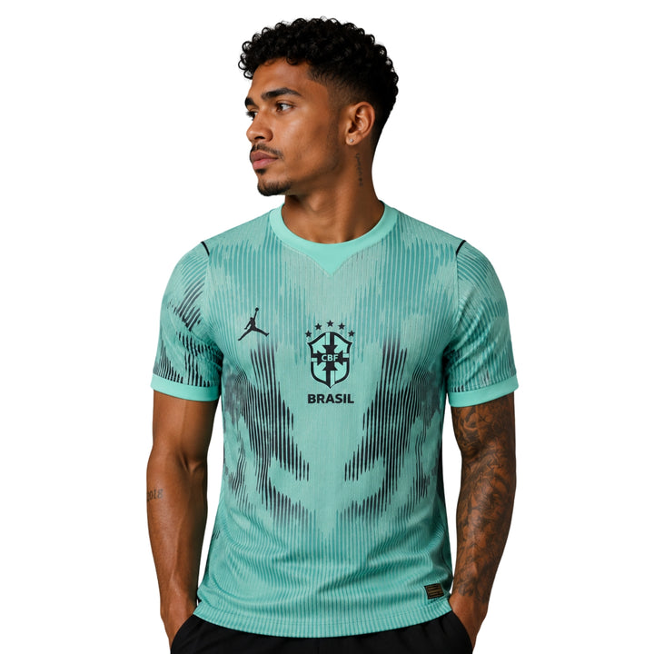 Brésil Gardiens de But 26/27 - Coupe du Monde 2026 - Version Joueur - Vert Menthe