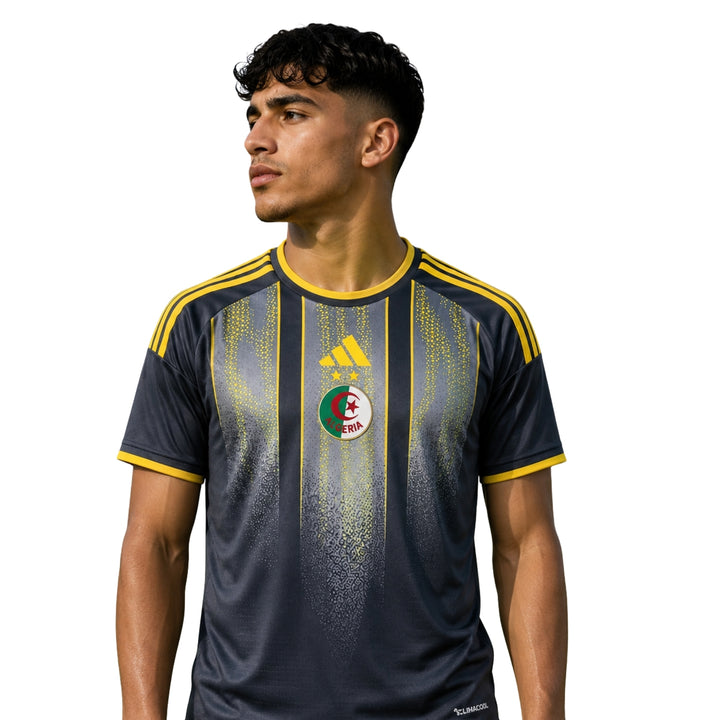Algérie Avant-Match 26/27 - Coupe du Monde 2026 - Gris Foncé et Jaune