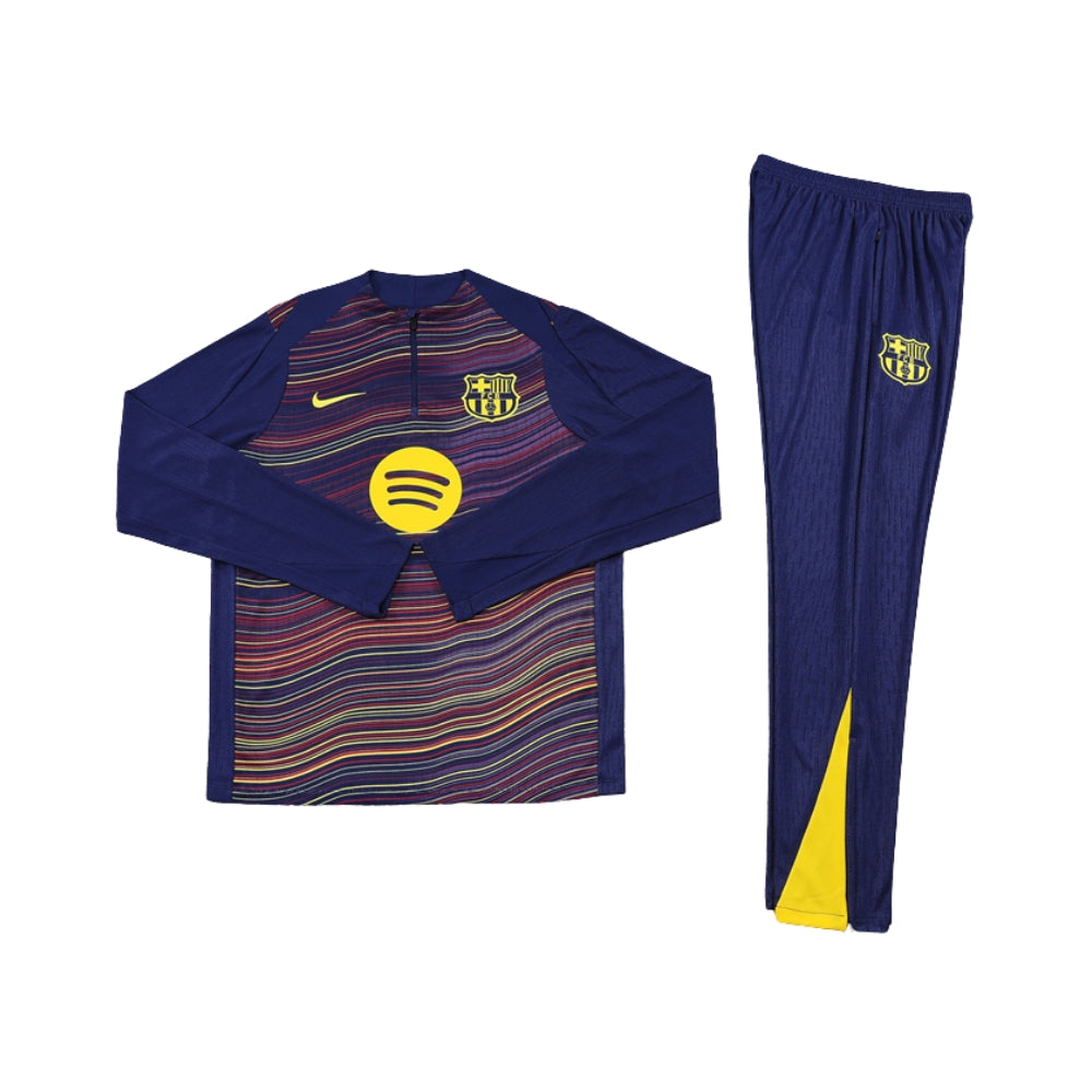 Barcelone 25/26 - Survêtement - 1/2 Zip - Bleu et Jaune