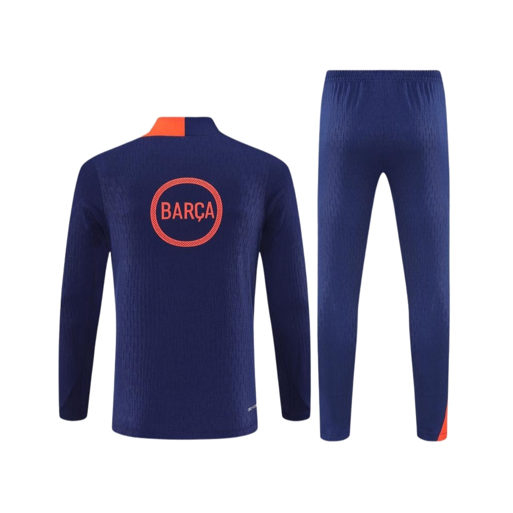 Barcelone 25/26 - Survêtement - 1/2 Zip - Bleu et Orange