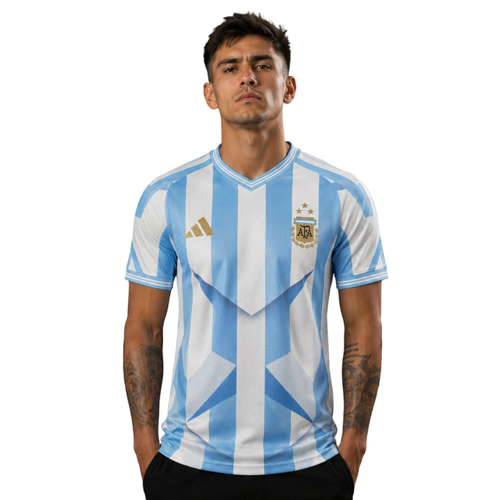 Argentine Édition Spéciale 26/27 - Coupe du Monde 2026 - Version Joueur - Blanc et Bleu Clair