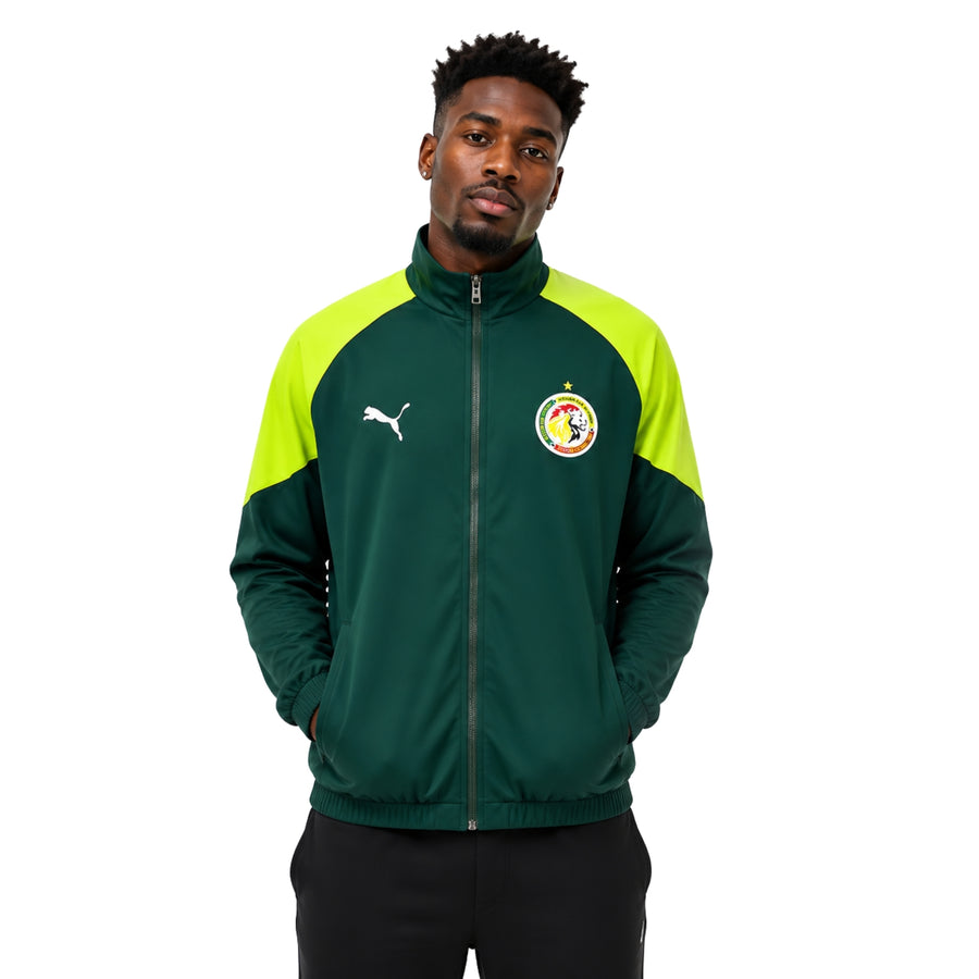 Windbreaker - Senegal 26/27 - Dark Green and Neon Green