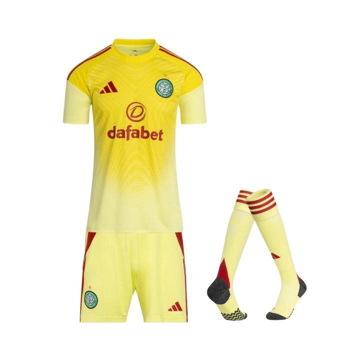 Kit - Celtic Gardiens de But 25/26 - Jaune et Rouge
