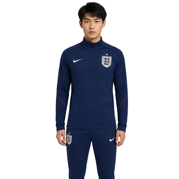 Angleterre 26/27 - Survêtement - 1/2 Zip - Bleu Marine