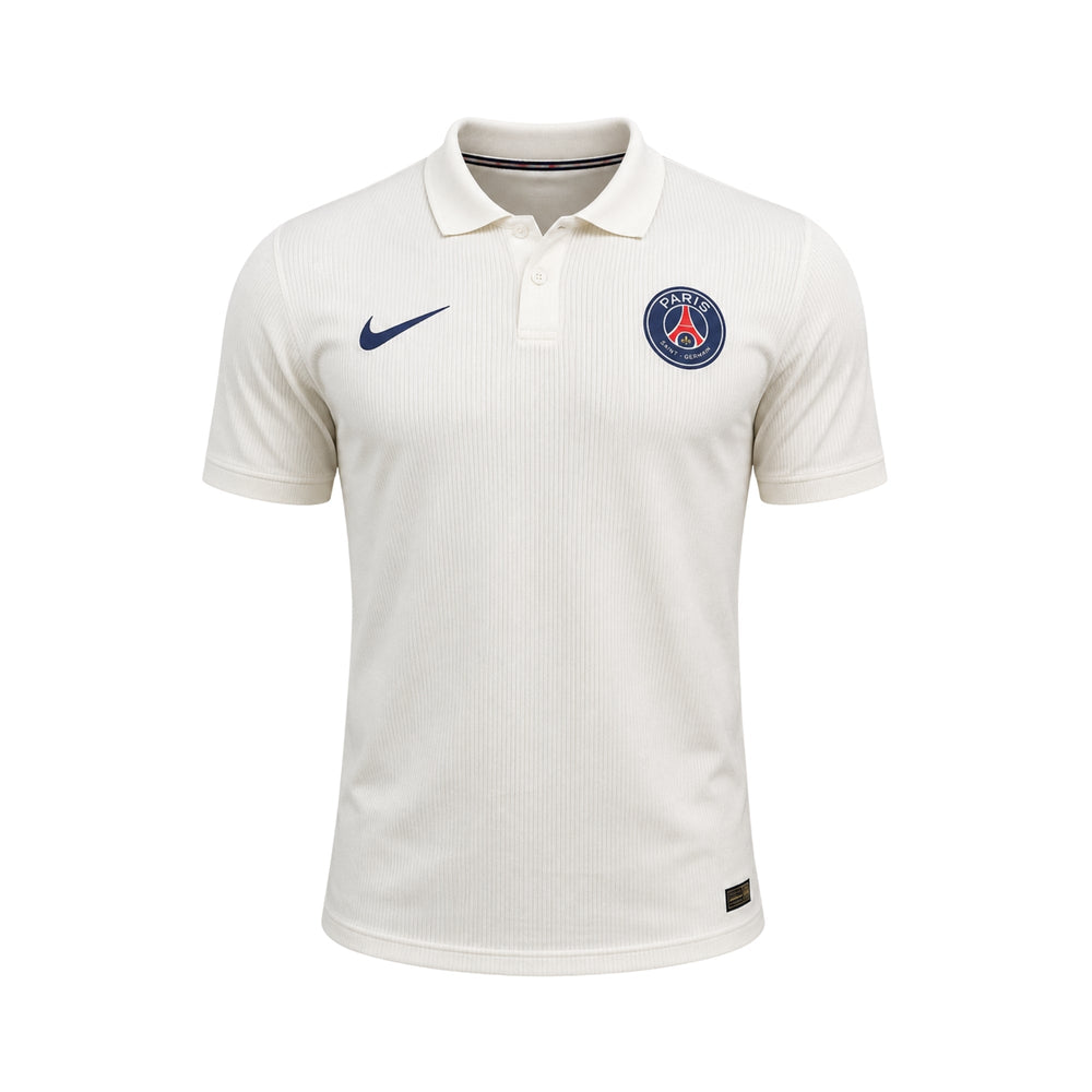 PSG Polo 25/26 - Version Joueur - Blanc