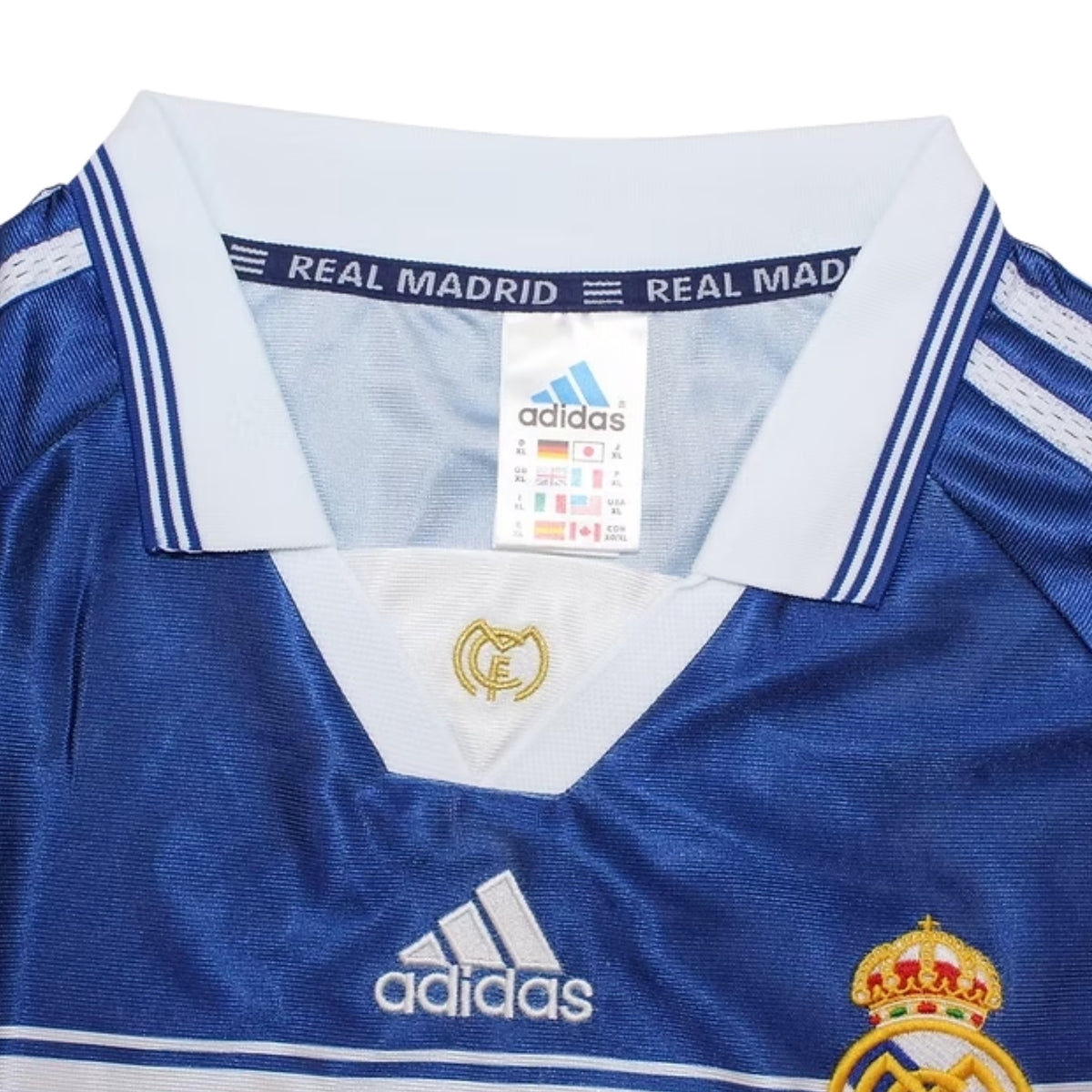 Real Madrid Extérieur 98/99 - Manches Longues - Détail
