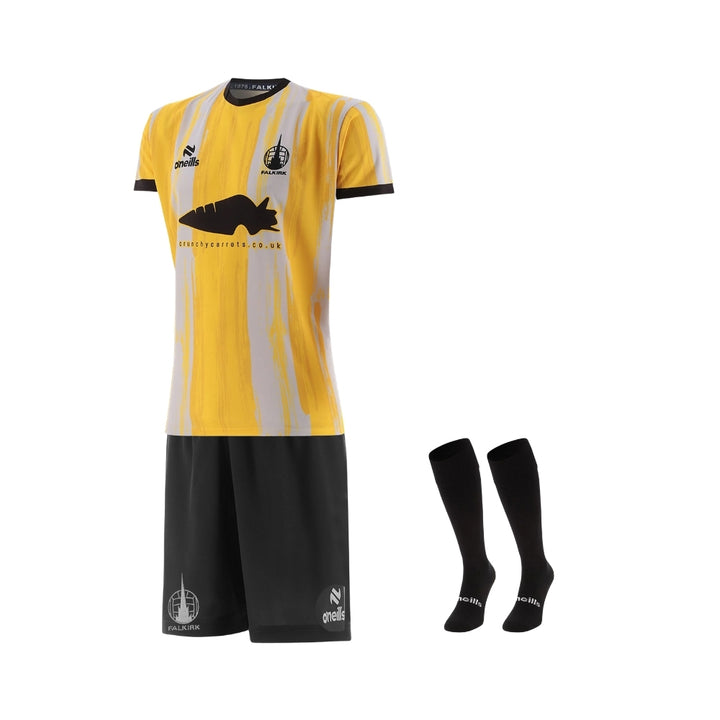 Kit - Falkirk Gardiens de But 25/26 - Jaune et Gris