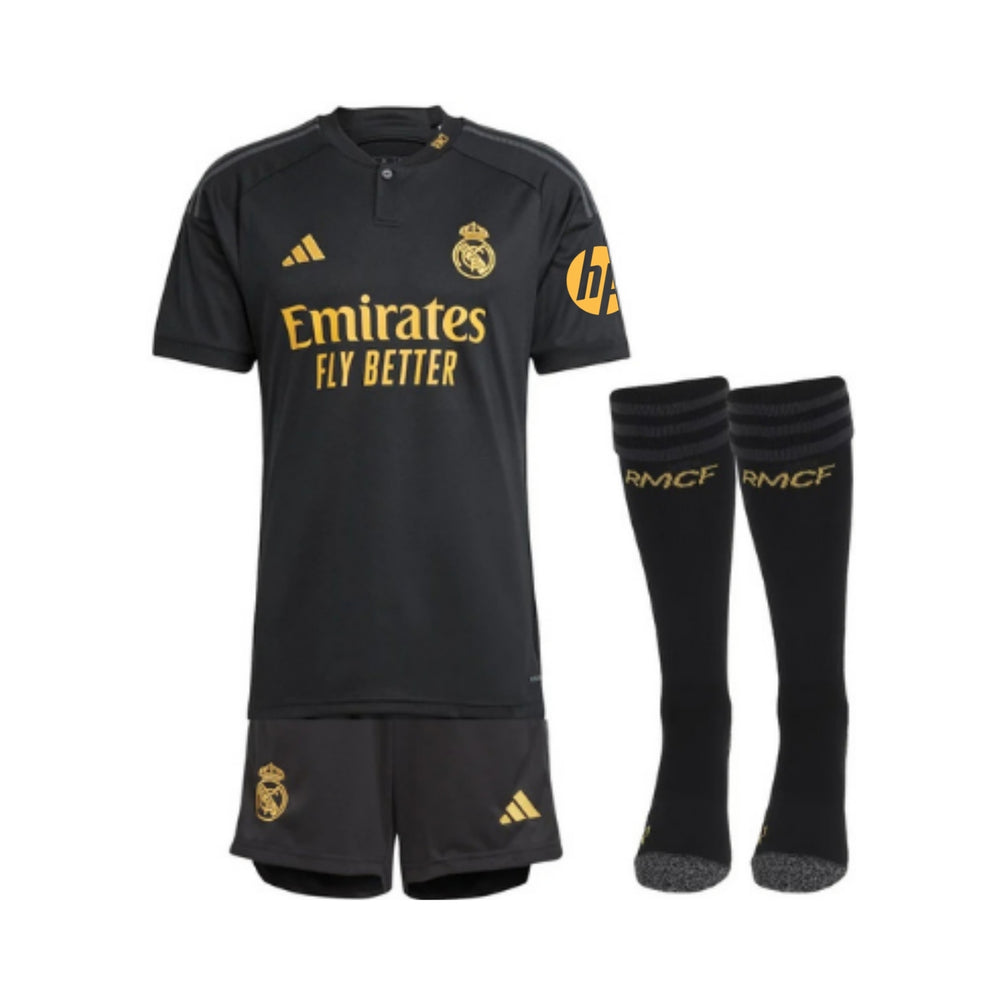 Kit Infantil - Real Madrid Tercera 23/24 - Símbolo HP incluido