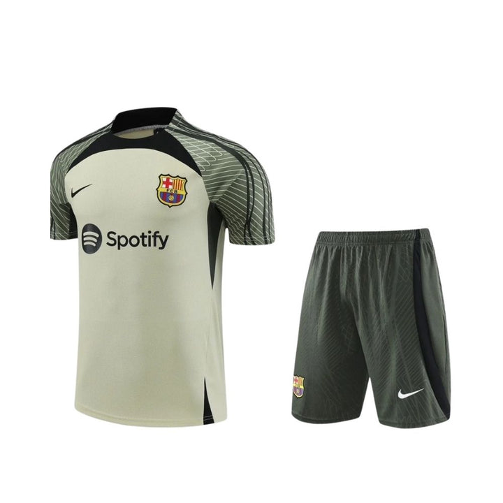 Équipement de Entraînement - Barcelone 23/24 - Beige et Vert
