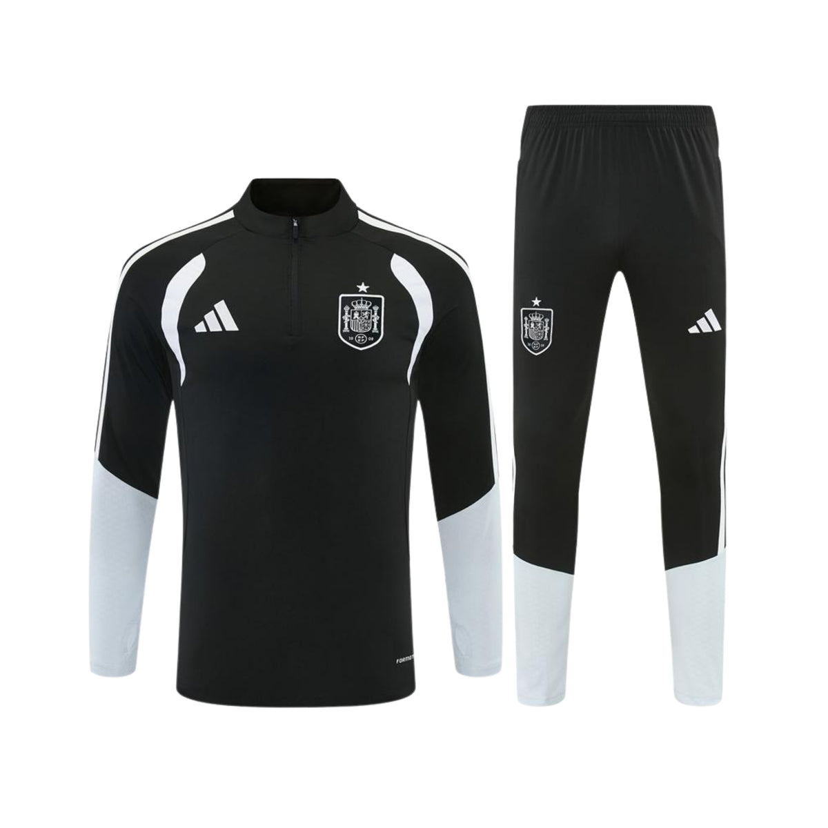 Espagne 26/27 - Survêtement - 1/2 Zip - Noir et Blanc