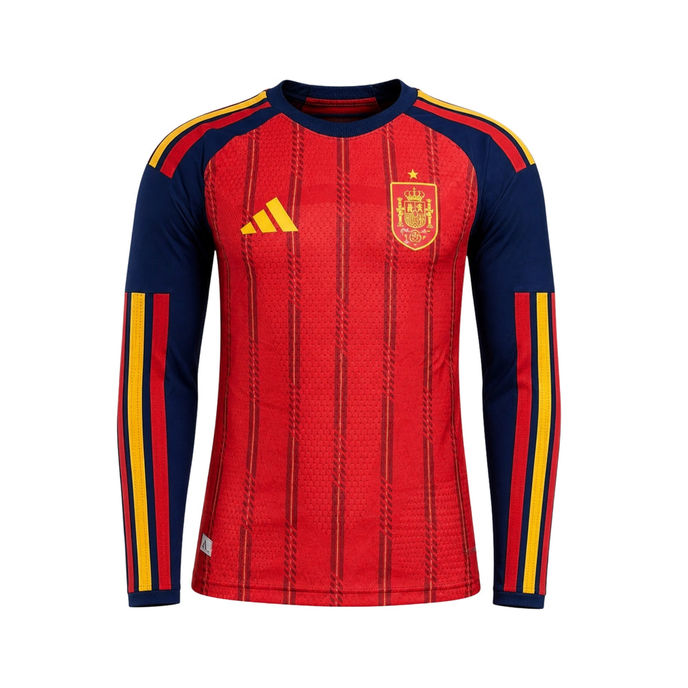 España Local 26/27 - Copa del Mundo 2026 - Manga Larga - Versión Jugador