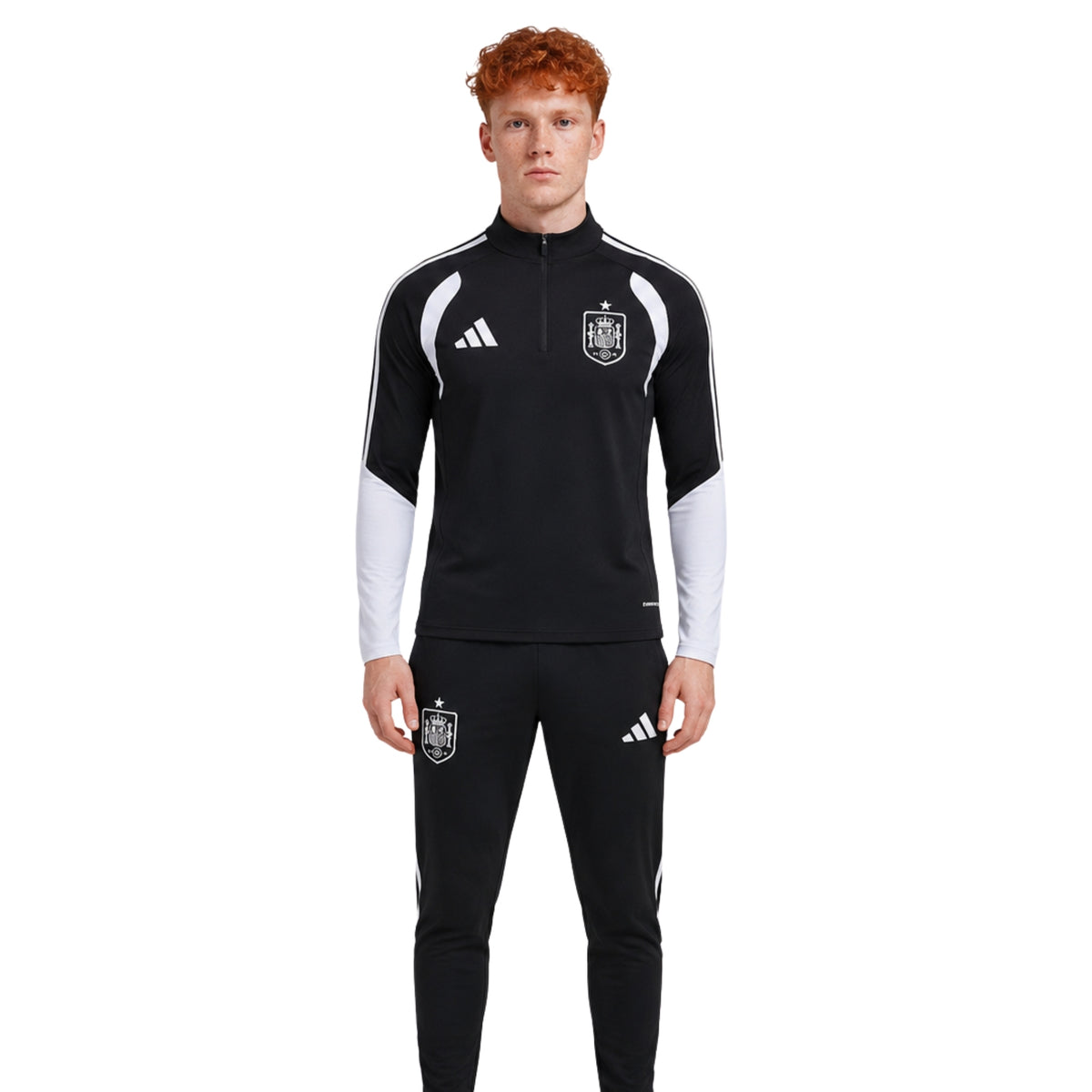 Espagne 26/27 - Survêtement - 1/2 Zip - Noir et Blanc