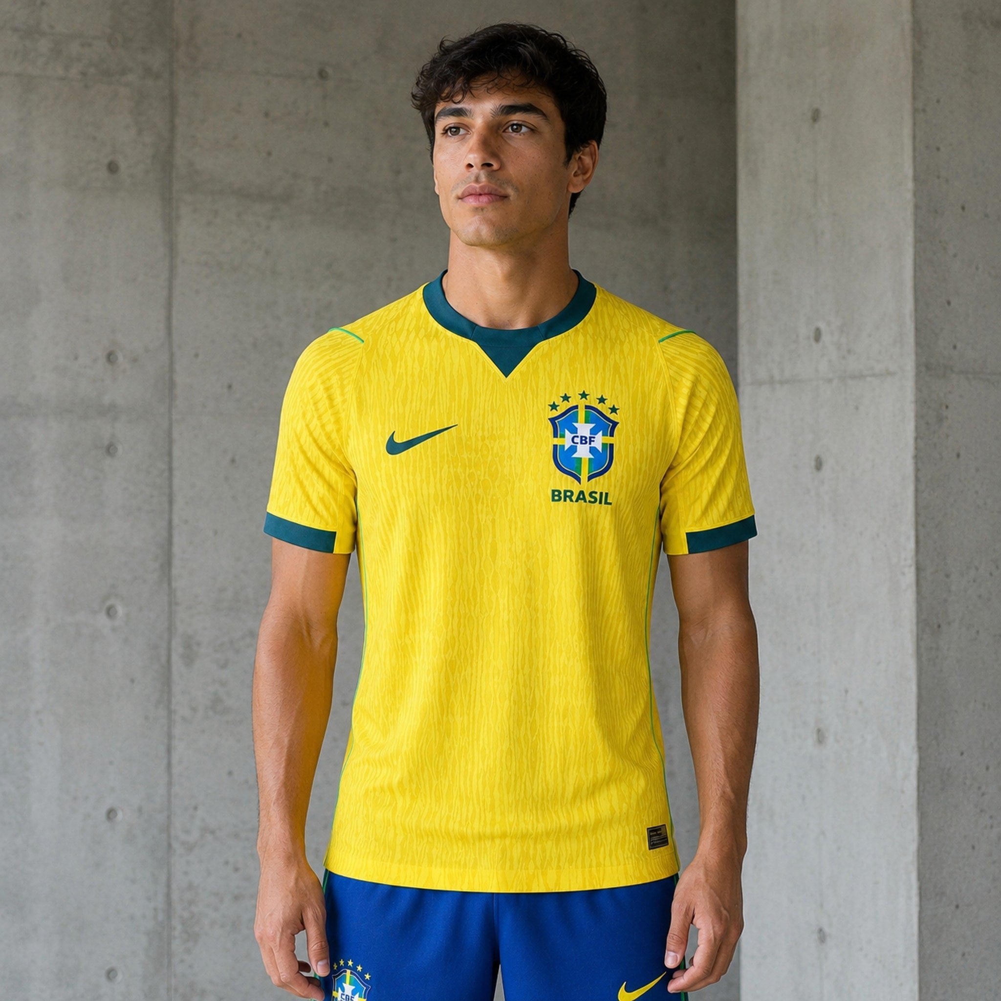 Maillot Brésil Domicile 26/27 - Coupe du Monde 2026 - Version Joueur, vu de dos