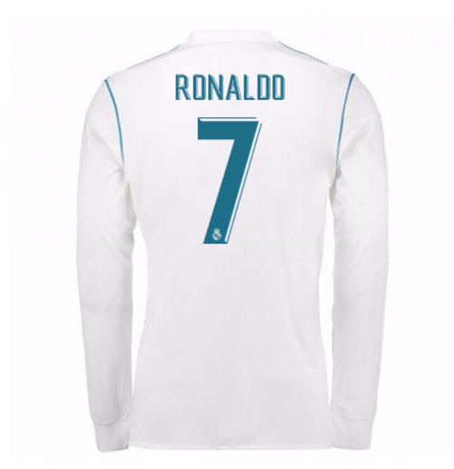 Real Madrid Local 17/18 - Manga Larga - Ronaldo 7