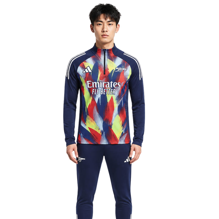 Arsenal 26/27 - Survêtement - 1/2 Zip - Rouge et Bleu