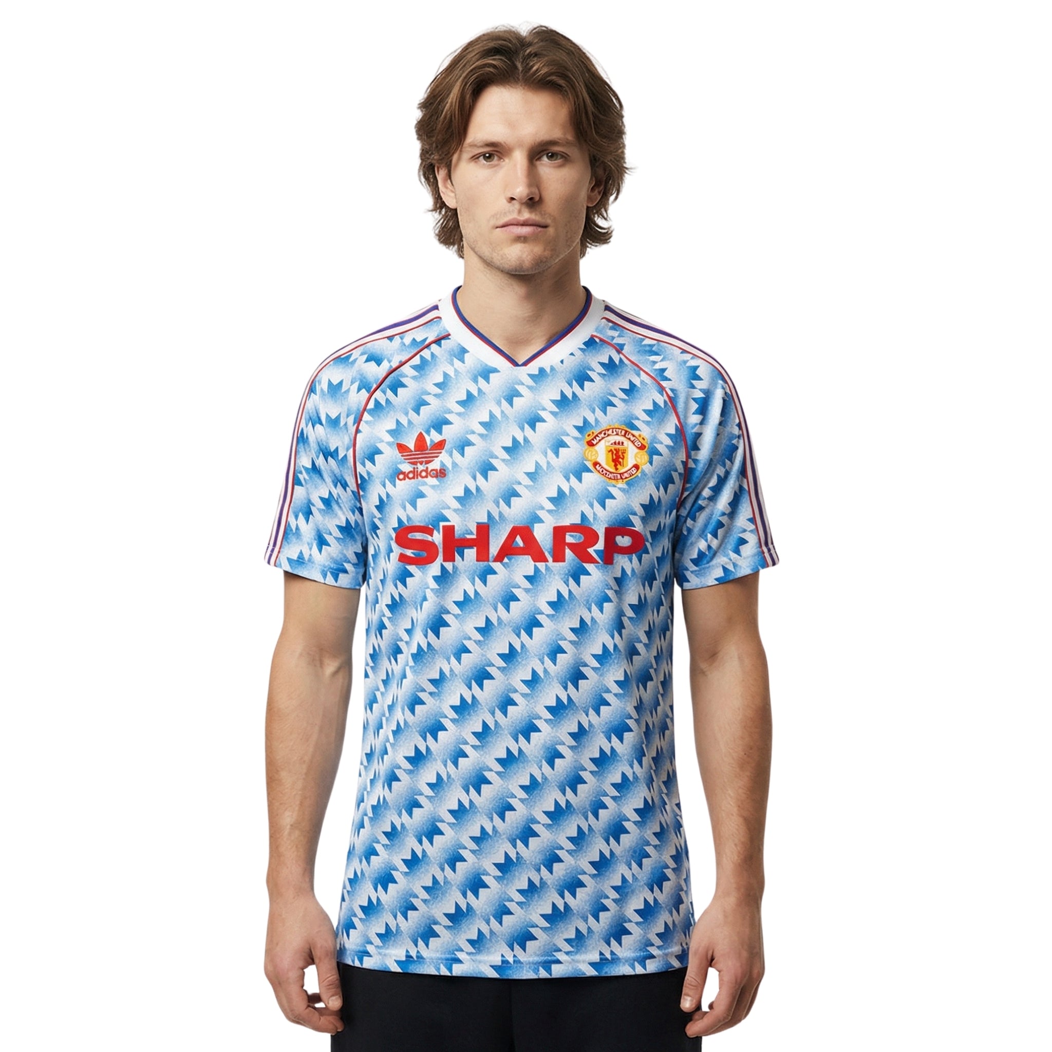 Manchester United Extérieur 91/92 - Vue de dos