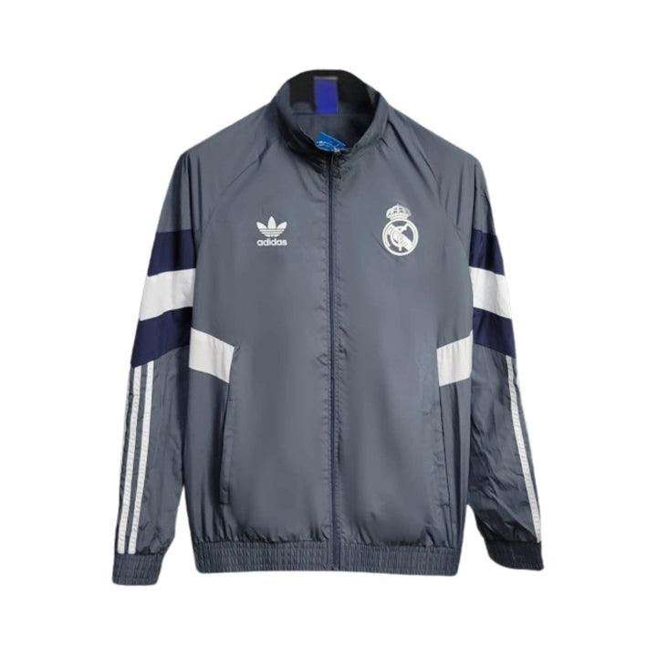 Coupe-Vent - Real Madrid 25/26 - Gris et Bleu Marine