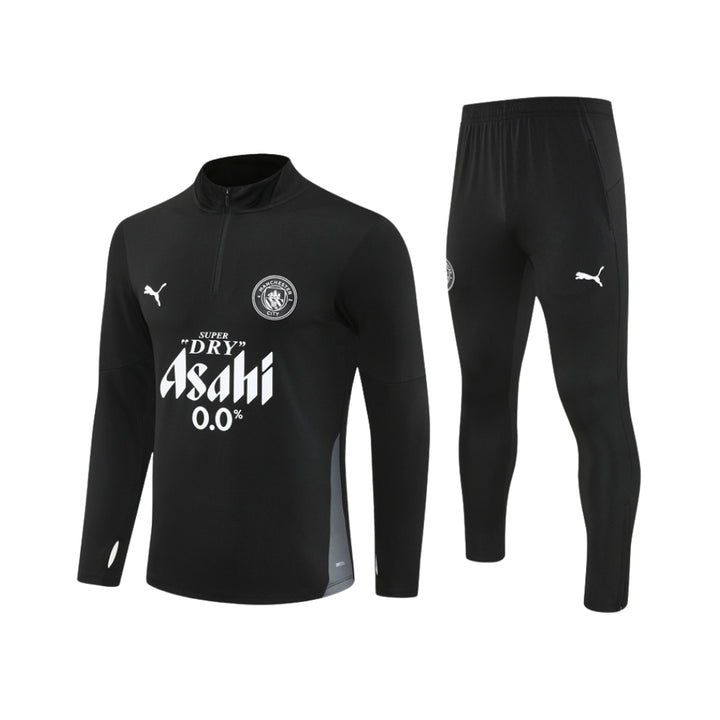 Manchester City 25/26 - Survêtement - 1/2 Zip - Noir Asahi