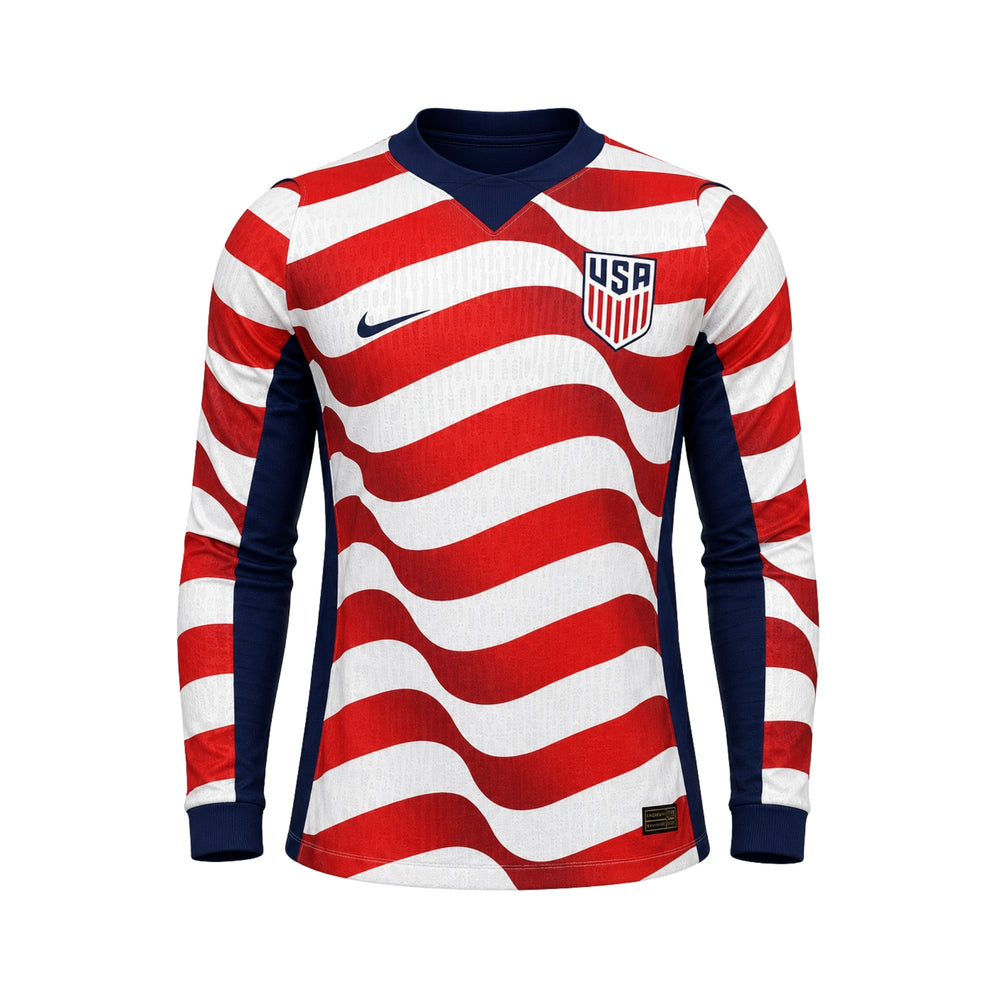 Estados Unidos Local 26/27 - Copa del Mundo 2026 - Manga Larga - Versión Jugador