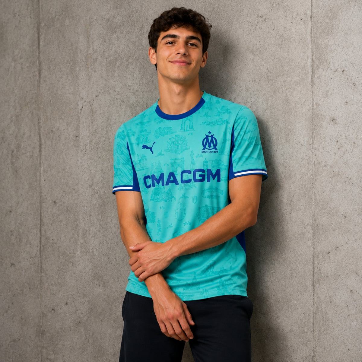Olympique de Marseille Gardiens de But 25/26 - Bleu Clair et Bleu