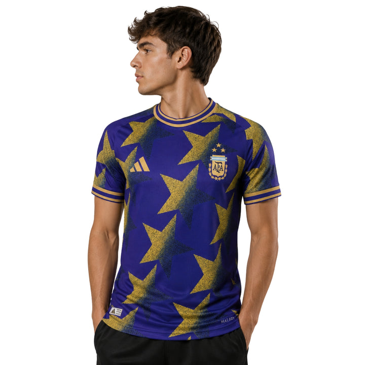 Argentine Édition Spéciale 26/27 - Coupe du Monde 2026 - Version Joueur - Bleu et Jaune