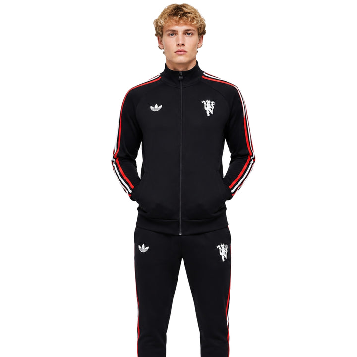 Manchester United 26/27 - Survêtement - Zip Complet - Noir et Rouge