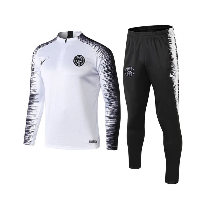 PSG - Survêtement - 1/2 Zip - Blanc et Noir