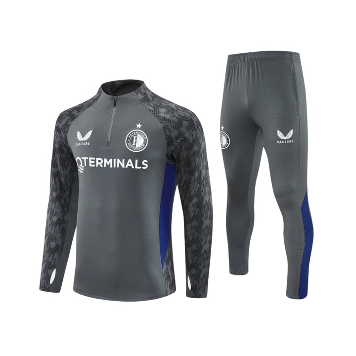 Feyenoord 25/26 - Survêtement - 1/2 Zip - Gris