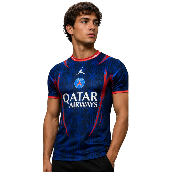 PSG Édition Spéciale 26/27 - Version Joueur - Bleu et Rouge Qatar Airways