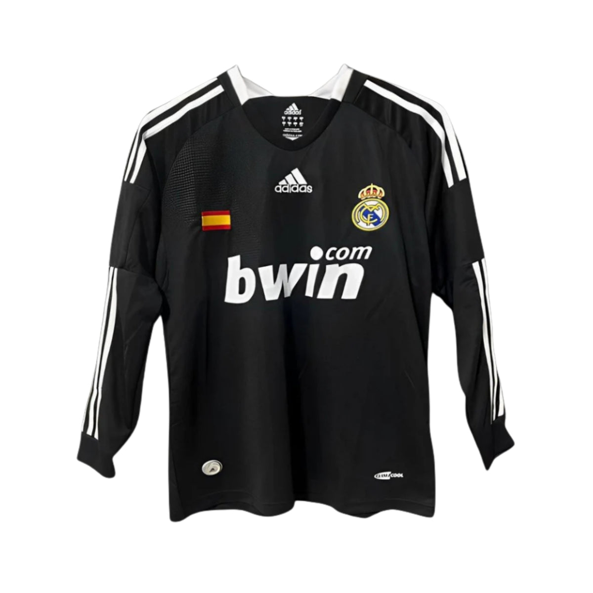 Real Madrid Extérieur 07/08 - Manches Longues - Vue de face