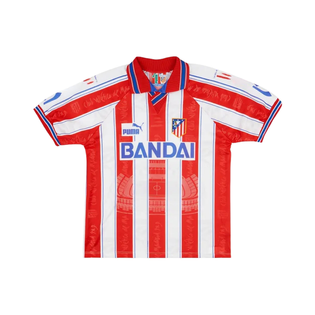 Atlético de Madrid Domicile 96/97 - Vue de face