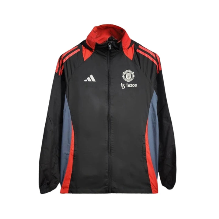Coupe-Vent - Manchester United 25/26 - Noir et Rouge Tezos