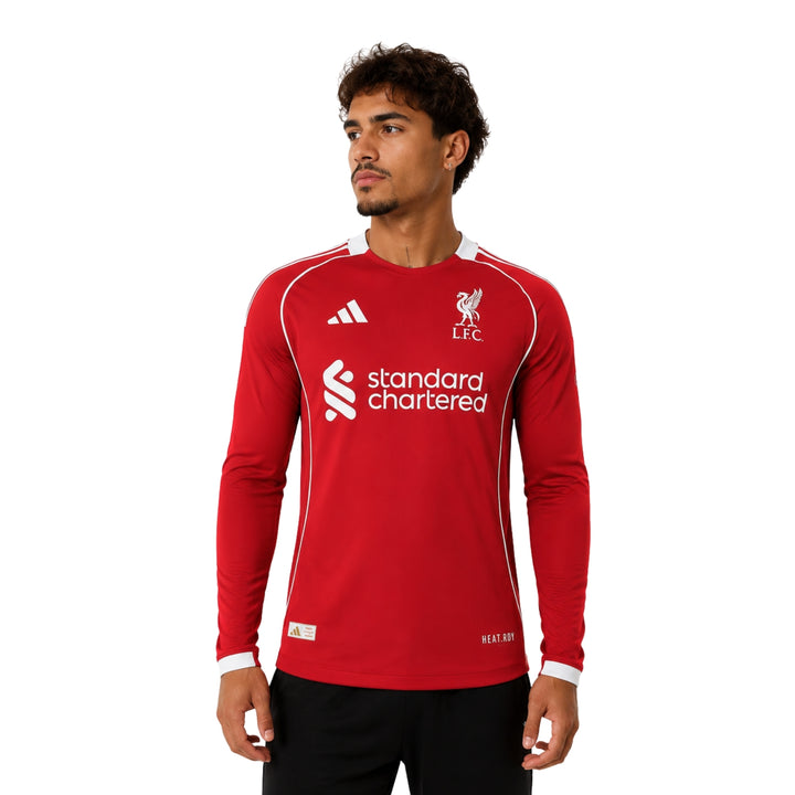 Liverpool Domicile 25/26 - Version Joueur - Manches Longues