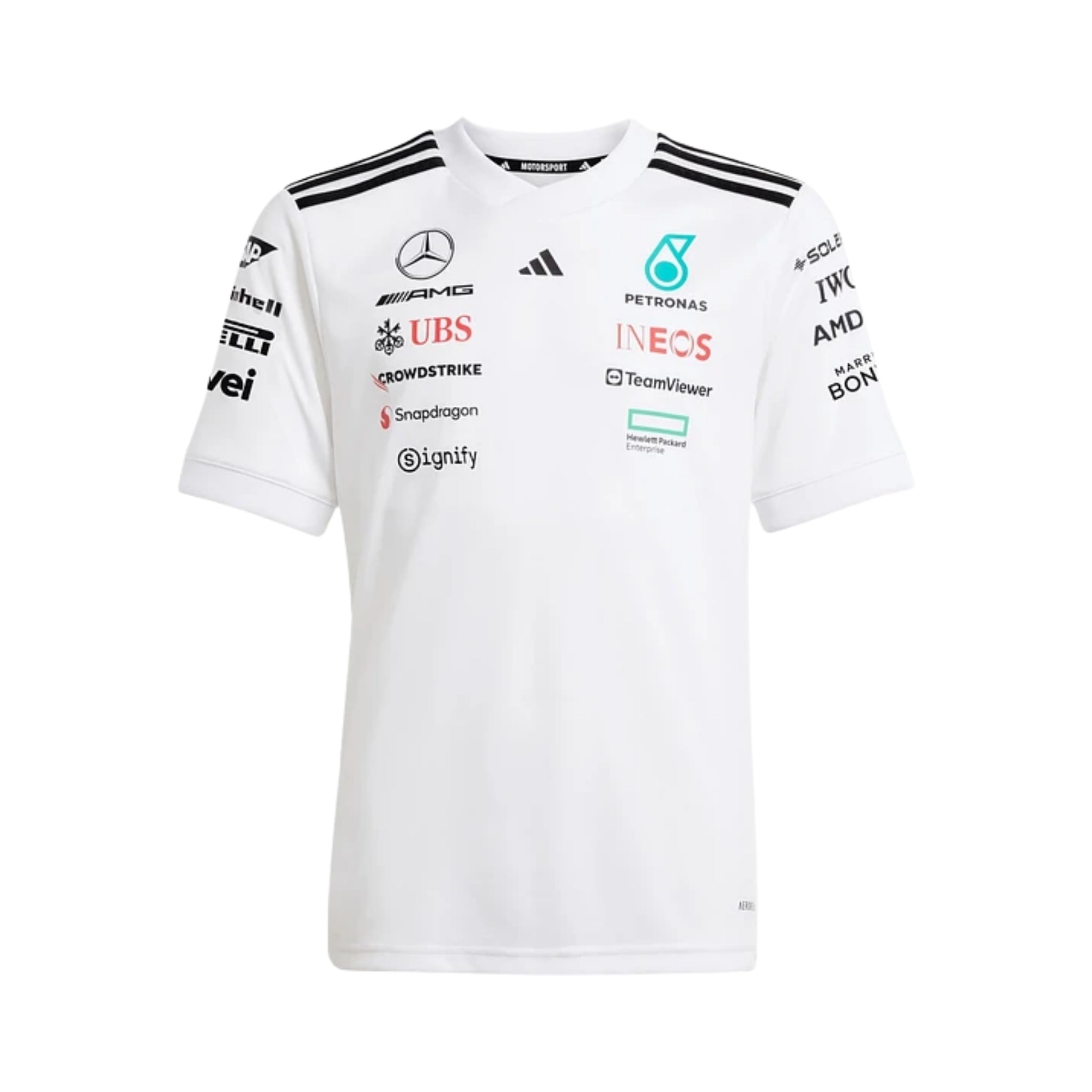 T-Shirt Mercedes AMG Petronas F1 2025 - Blanc