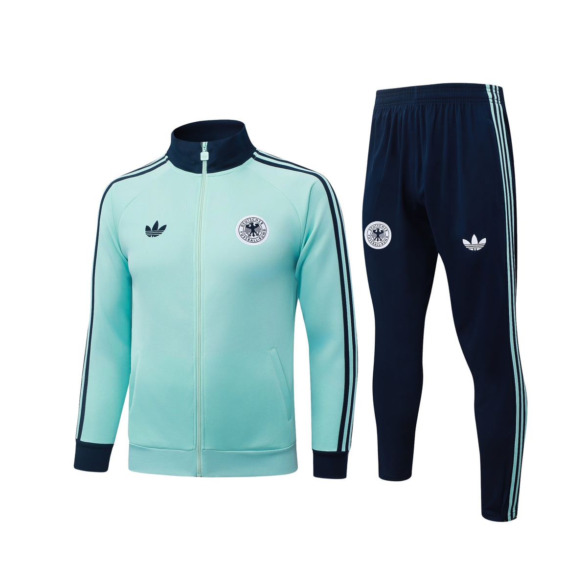 Germany 26/27 - Tracksuit - Full Zip - Light Blue and Navy Blue
